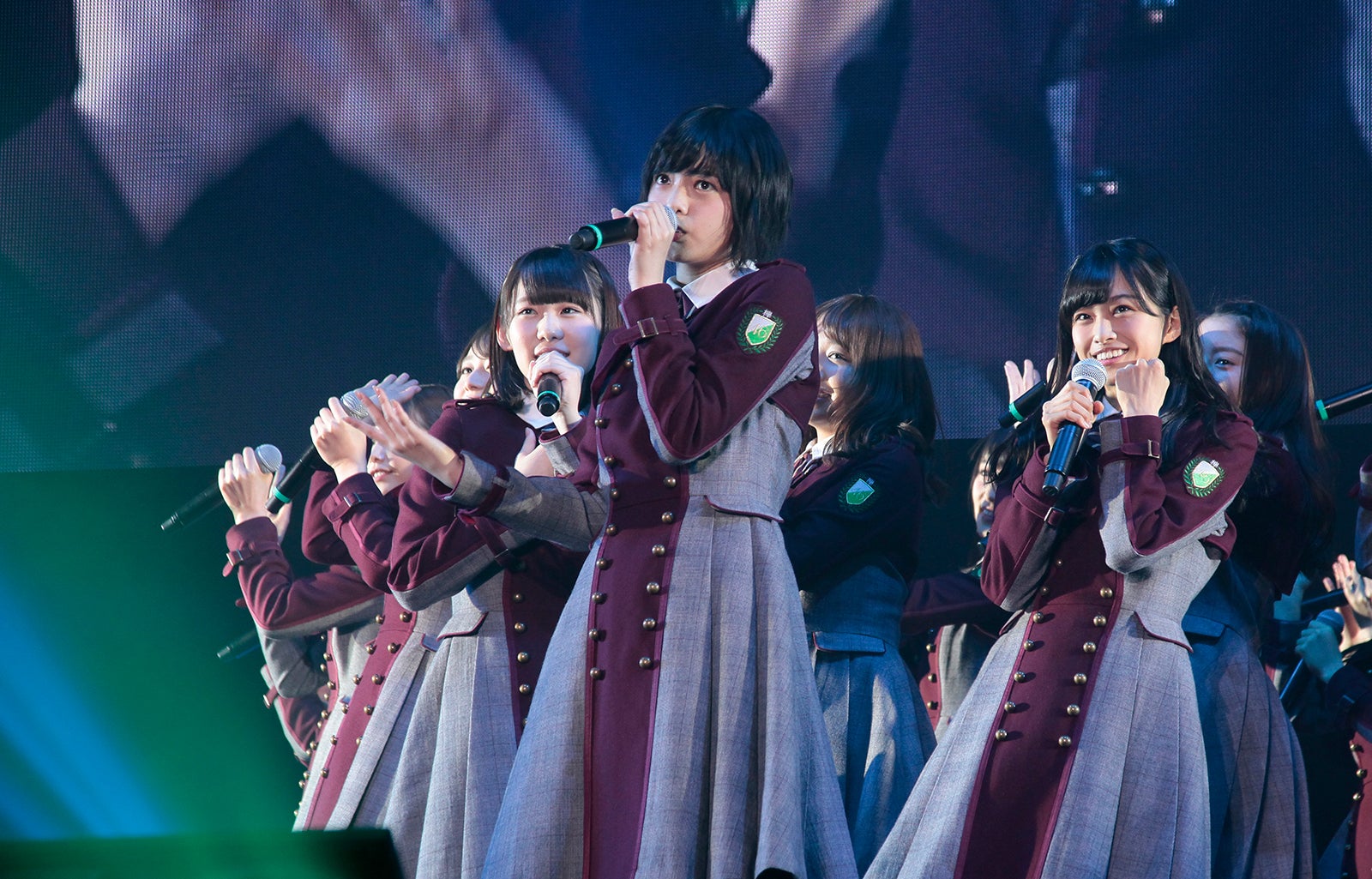 「スキ！スキ！スキップ！」に挑戦した欅坂46「つぶやきFES  博欅場所 ～GUM ROCK FES 2～」（提供写真） 