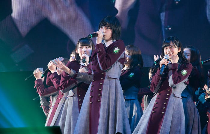 「スキ!スキ!スキップ!」に挑戦した欅坂46「つぶやきFES 博欅場所 ~GUM ROCK FES 2~」(提供写真)