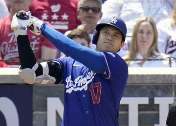 大谷翔平が9試合連続安打 中前へクリーンヒット 変則左腕に苦しめられるも今季最長記録更新