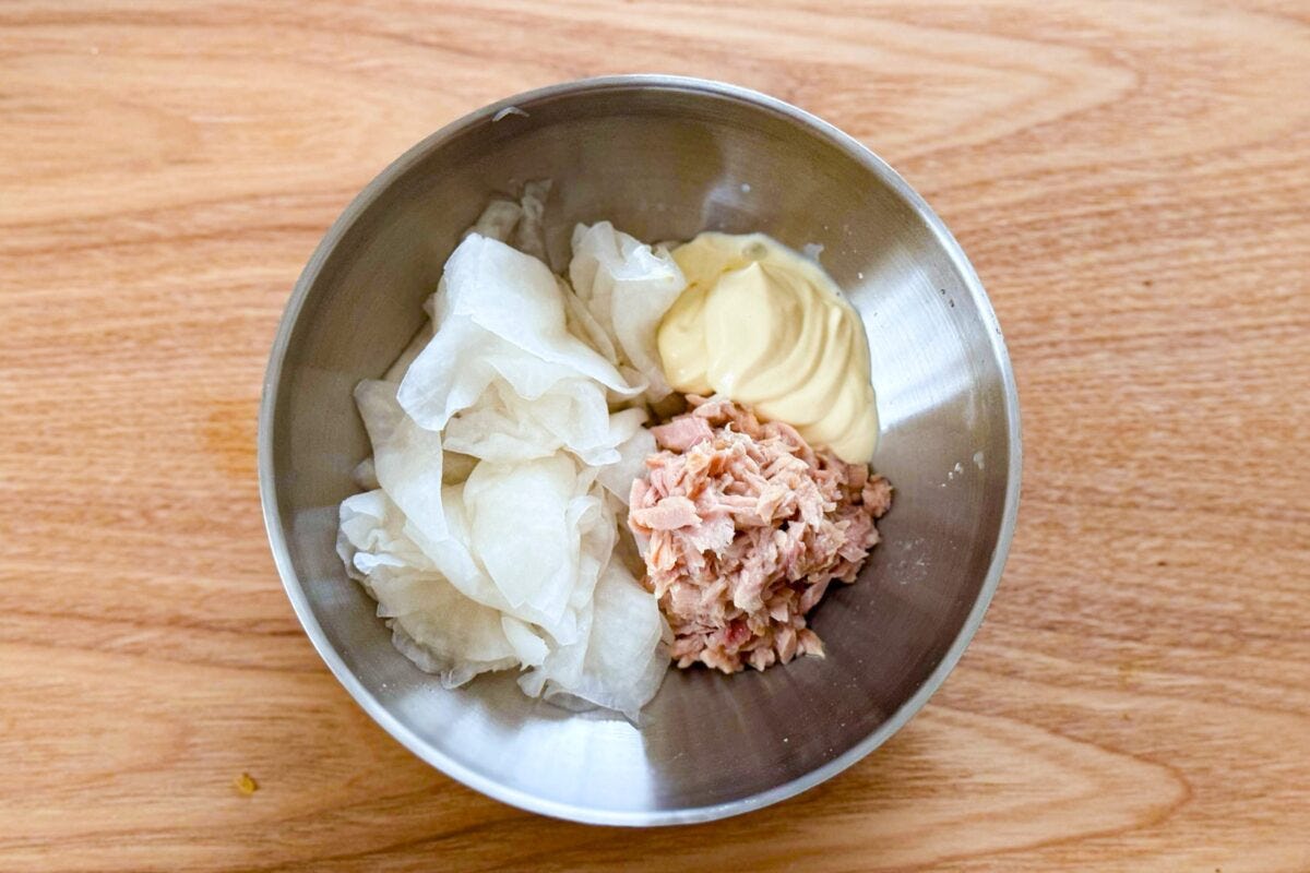 ツナと大根の和え物