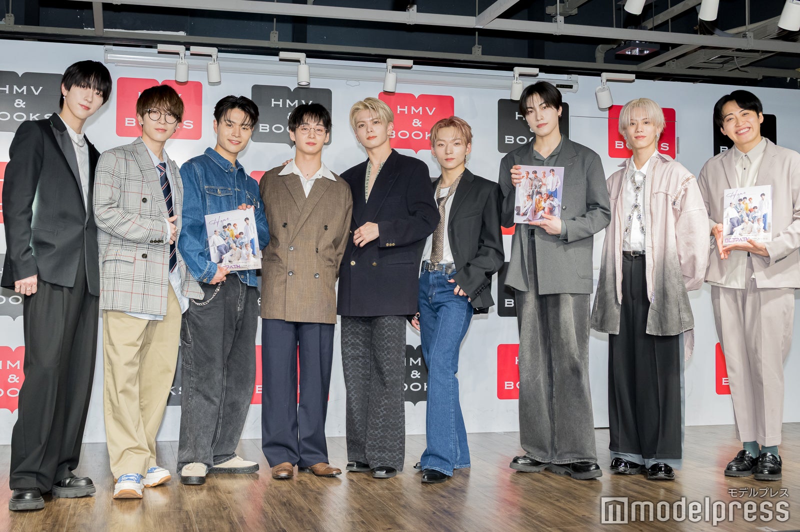 （左から）四谷真佑、高橋わたる、海帆、太田駿静、栗田航兵、古瀬直輝、西島蓮汰、小堀柊、池田直人（C）モデルプレス