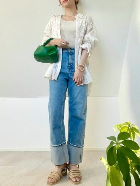 シアートップス　コーデ