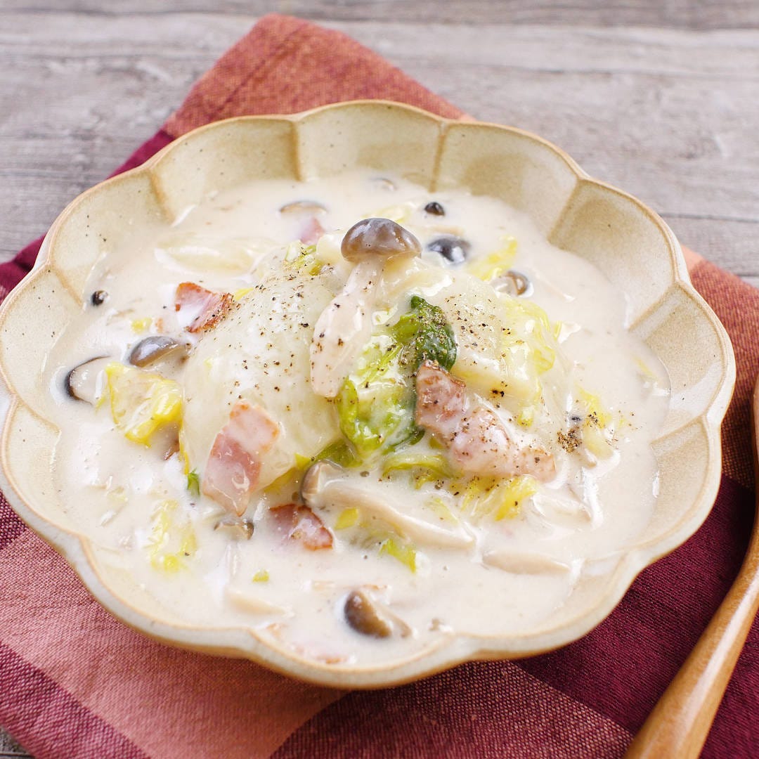 牛乳で簡単クリーミー！とろとろ白菜のクリーム煮