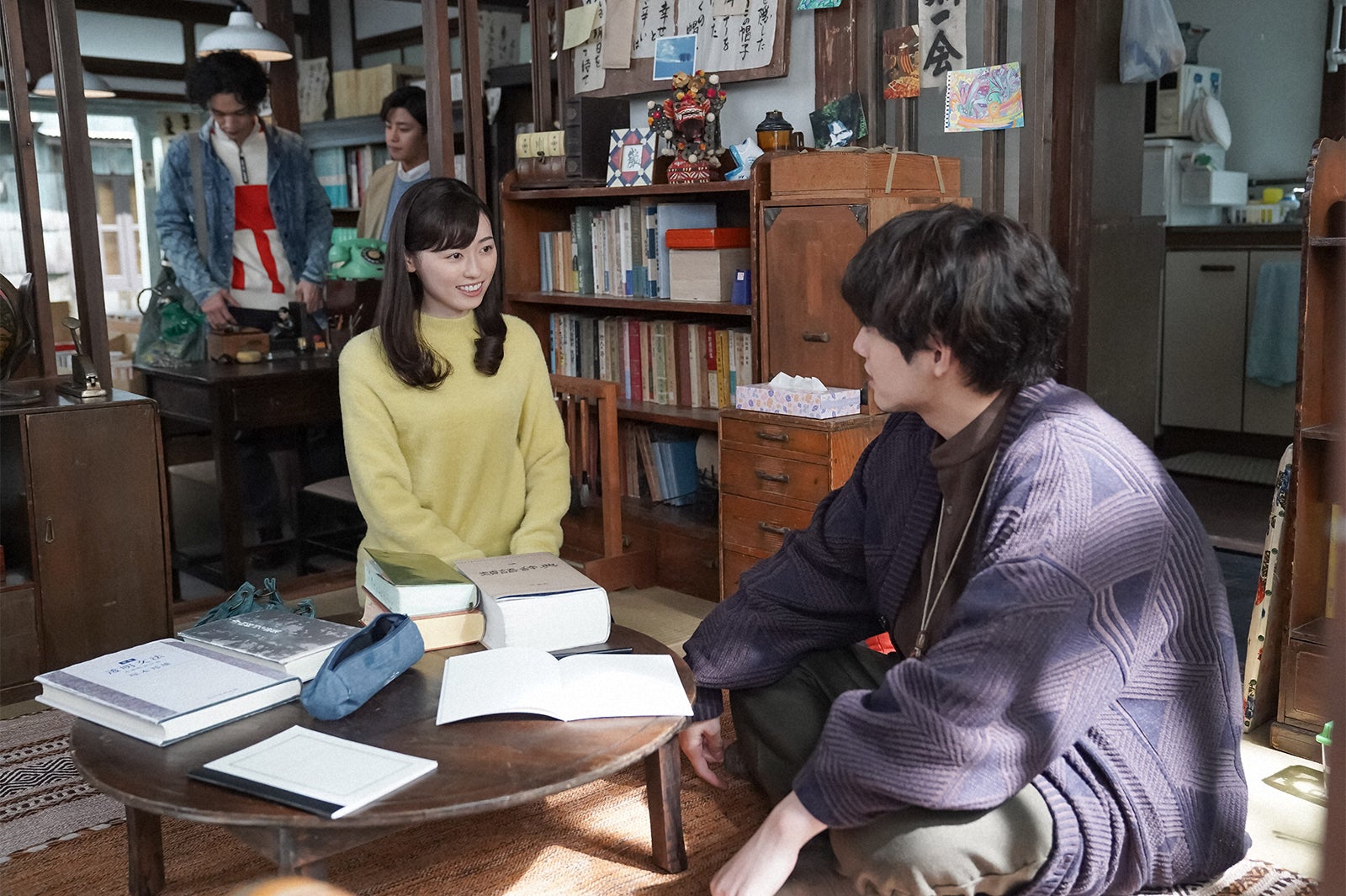 佐野弘樹、醍醐虎汰朗、福原遥、赤楚衛二／「舞いあがれ！」第6話（C）NHK