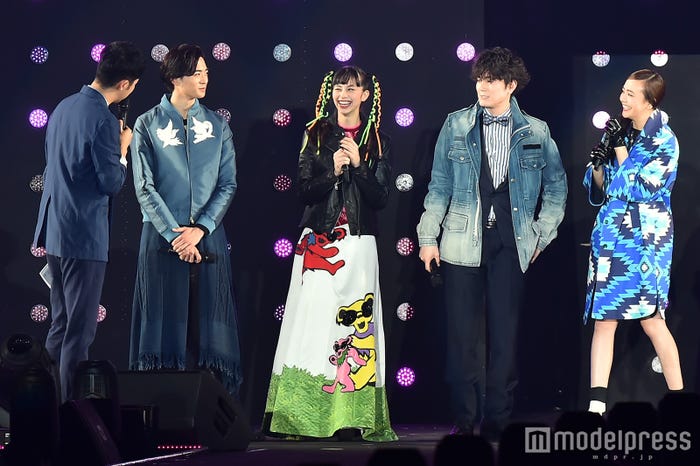 竜星涼、中条あやみ、間宮祥太朗、松井愛莉(C)モデルプレス