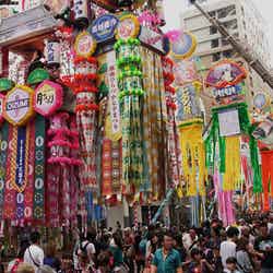 「関東三大七夕祭り」知ってる?年に一度の七夕デートを楽しもう/どこまでも続く竹飾り(黒部敏夫)/画像提供:湘南ひらつか七夕まつり実行委員会