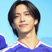 JFA・アディダス「サッカー日本代表 2026」キャンペーン共同発表会に出席した池崎理人(C)モデルプレス