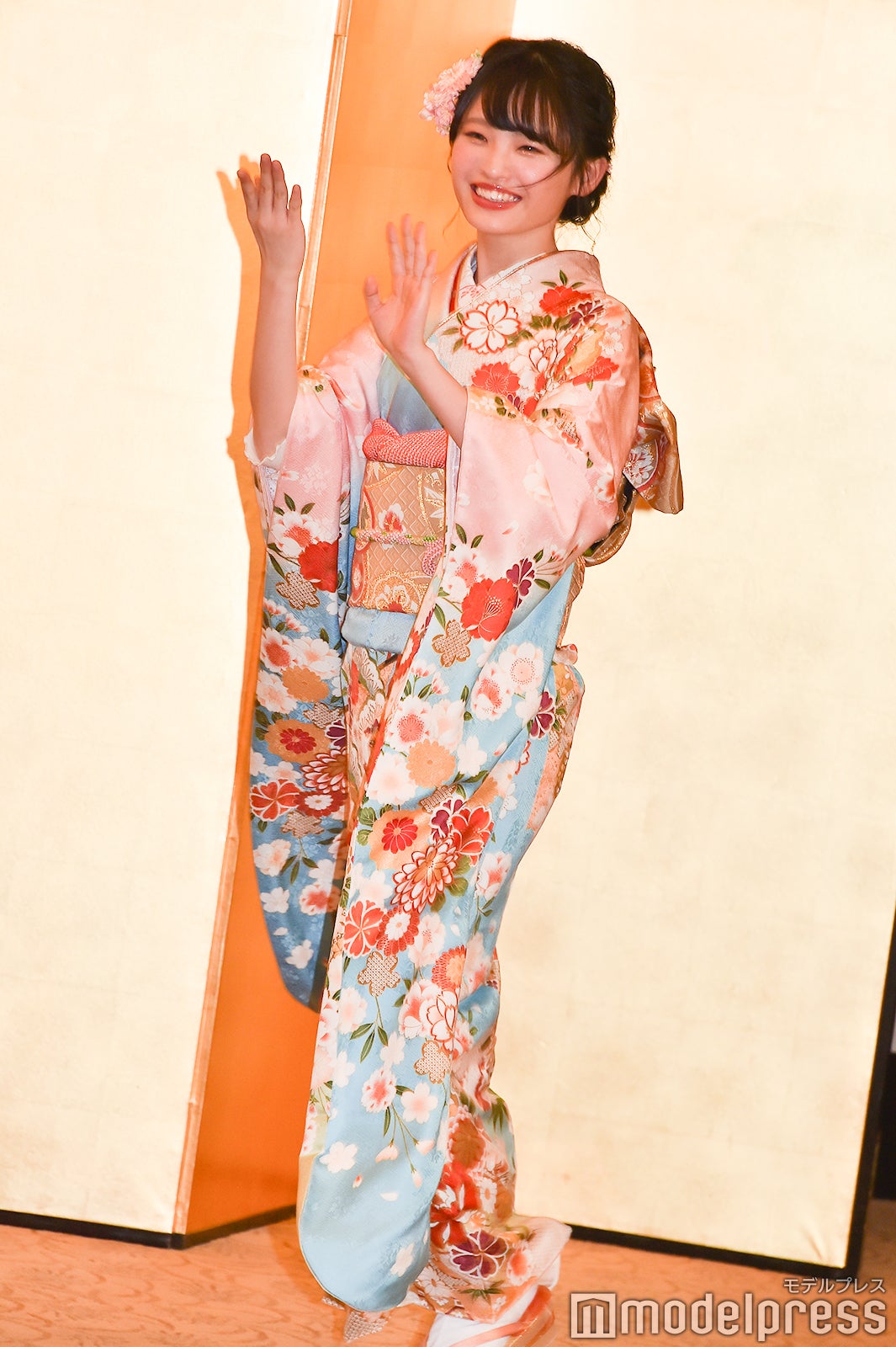 毎年定番のNMB48の「どやさ」入場　新澤菜央／AKB48グループ成人式記念撮影会 （C）モデルプレス