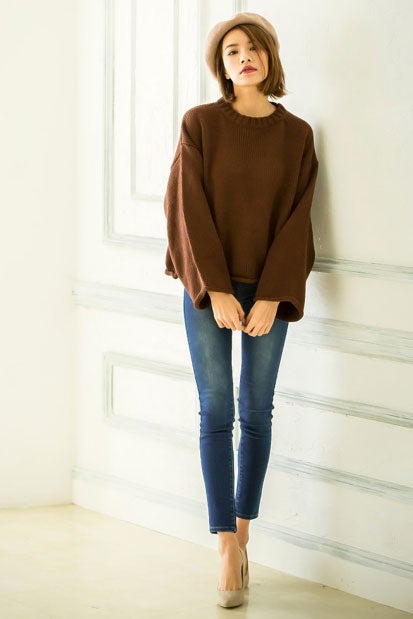 ローゲージワイドスリーブニットトップス「Re:EDIT by GALSTAR」2,998円（税込）／画像提供：Re:EDIT by GALSTAR