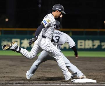 阪神・立石「走ることは当たり前」全力疾走の執念打＆二盗 直近9試合で安打、打率421好調