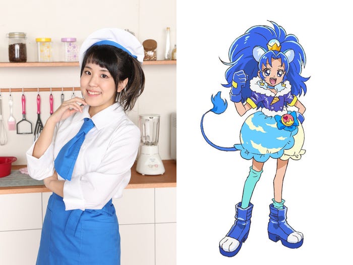 (左から)村中知、キュアジェラート(C)ABC-A・東映アニメーション