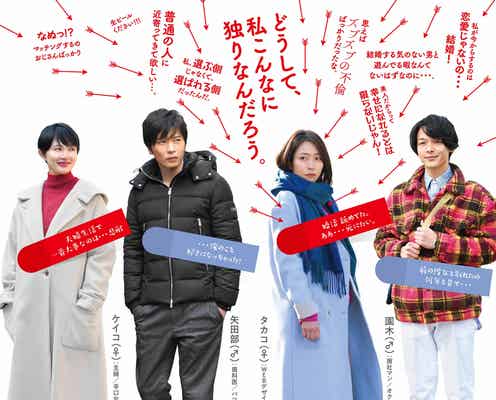 “非モテ系婚活男子”中村倫也&“イケメン歯医者”田中圭とマッチング?独身OLを翻弄<美人が婚活してみたら>