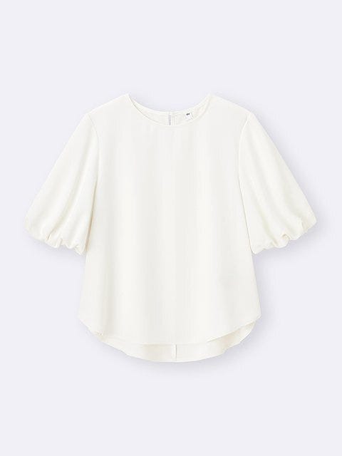 GU バブルスリーブブラウス GUのバブルスリーブブラウス