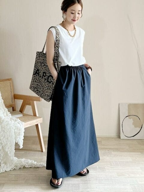 ノースリーブコーデ