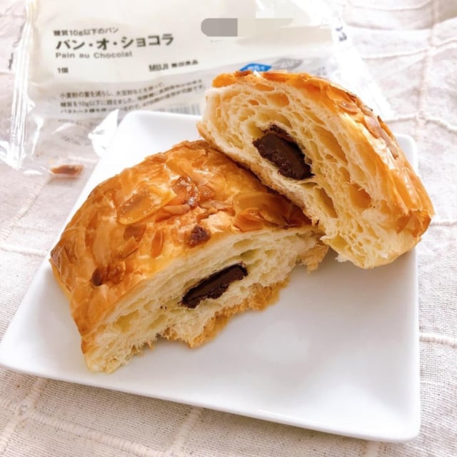 無印良品の低糖質パンオショコラ