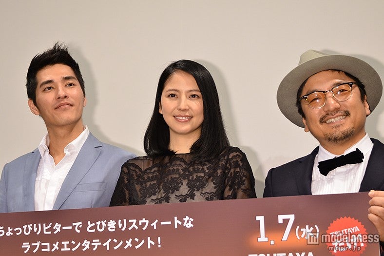 （左から）ラン・ジェンロン、長澤まさみ、北村豊晴監督