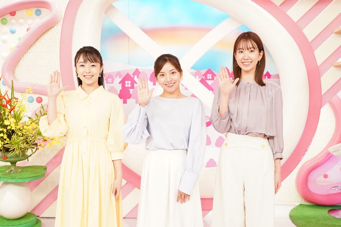 米澤かおり、後藤楽々、中西希 (C)日本テレビ