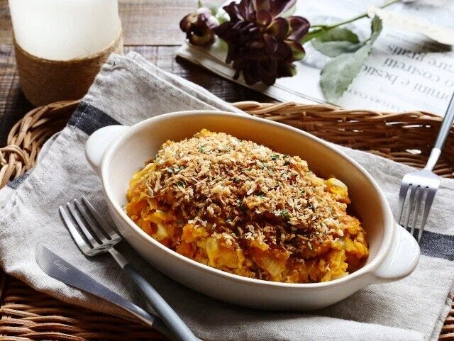 かぼちゃと甘辛そぼろのスコップコロッケのレシピ