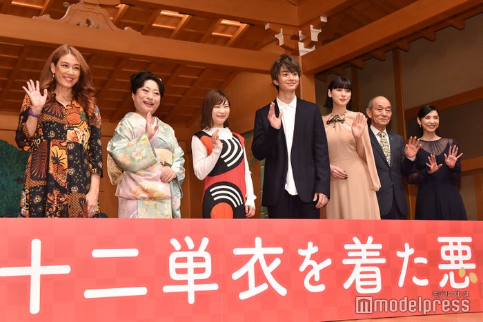 LiLiCo、山村紅葉、伊藤沙莉、伊藤健太郎、三吉彩花、笹野高史、黒木瞳監督 (C)モデルプレス