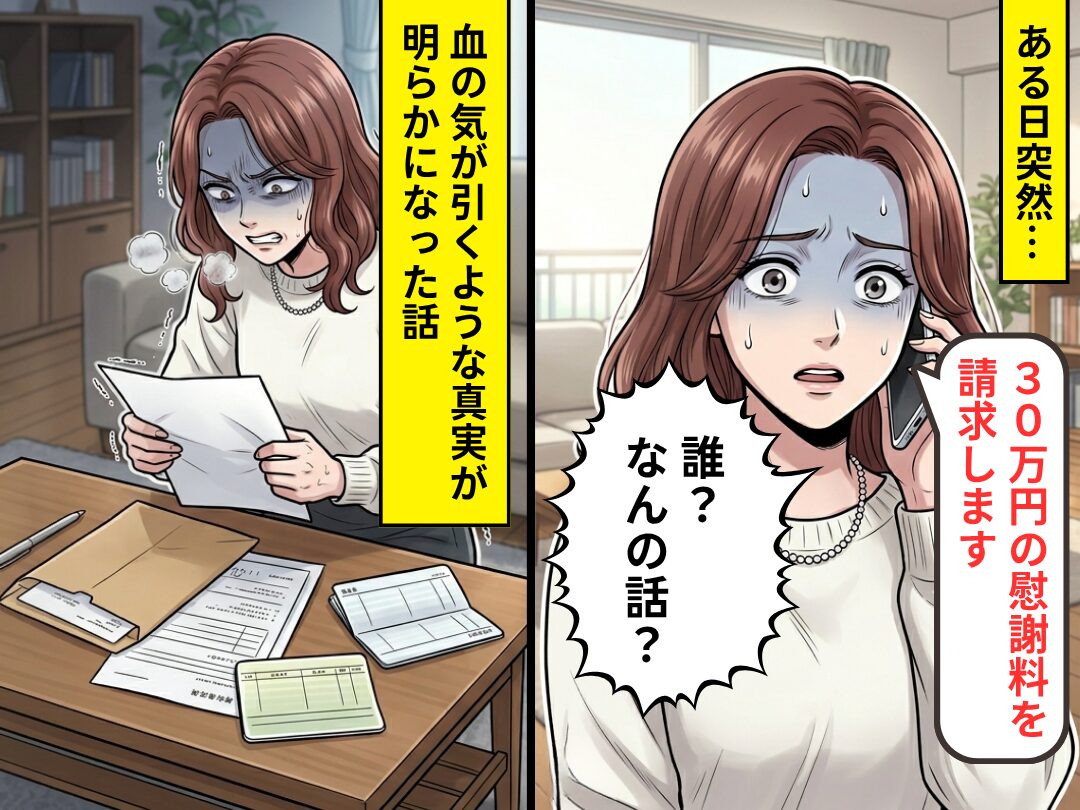 弁護士「30万円の慰謝料を請求します」妻「誰？なんの話？」その後⇒血の気が引くような【真実】が明らかになった話