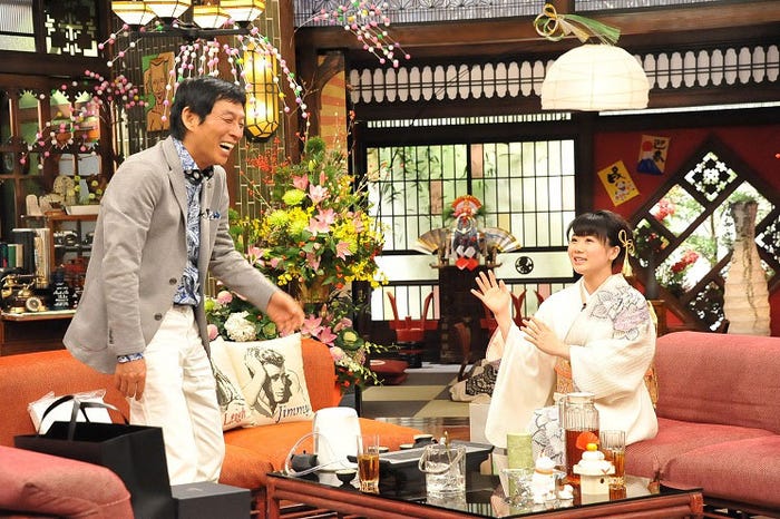 明石家さんま、福原愛(C)関西テレビ