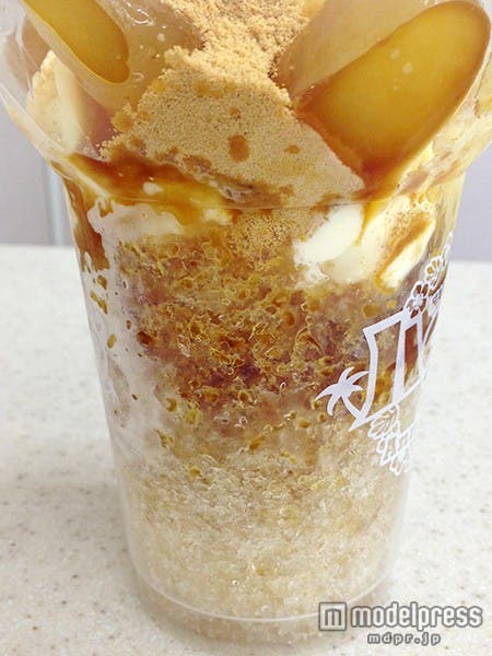 黒蜜シロップがたっぷり