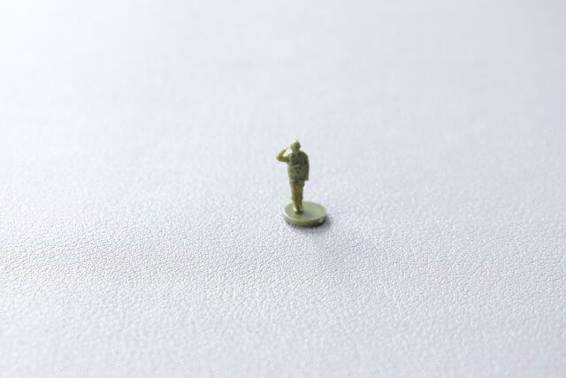 セリアのジオラマ軍人5