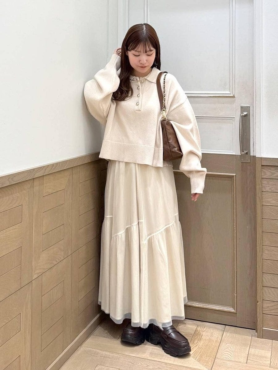 白スカートコーデ4