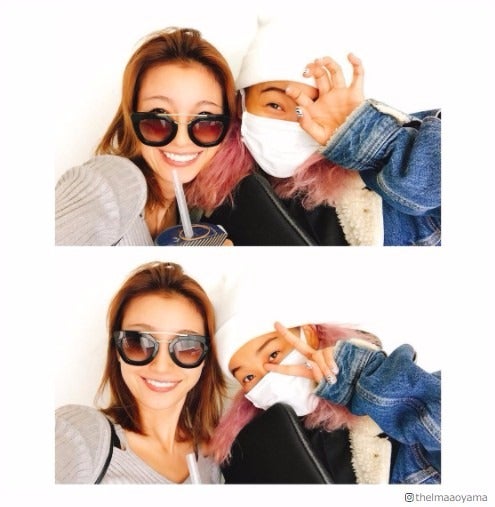 青山テルマ、親友・木下優樹菜と密着2ショット