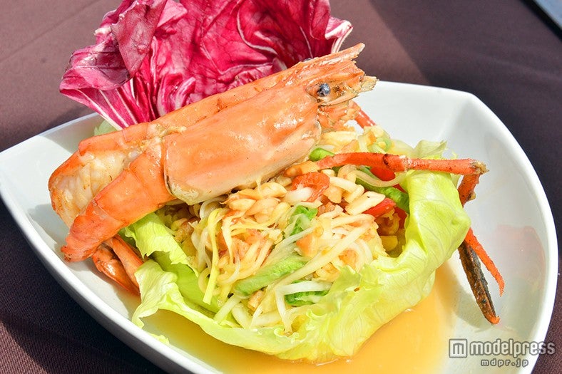 チャオプラヤー川沿いの人気レストラン「The Deck」の「ソムタム」