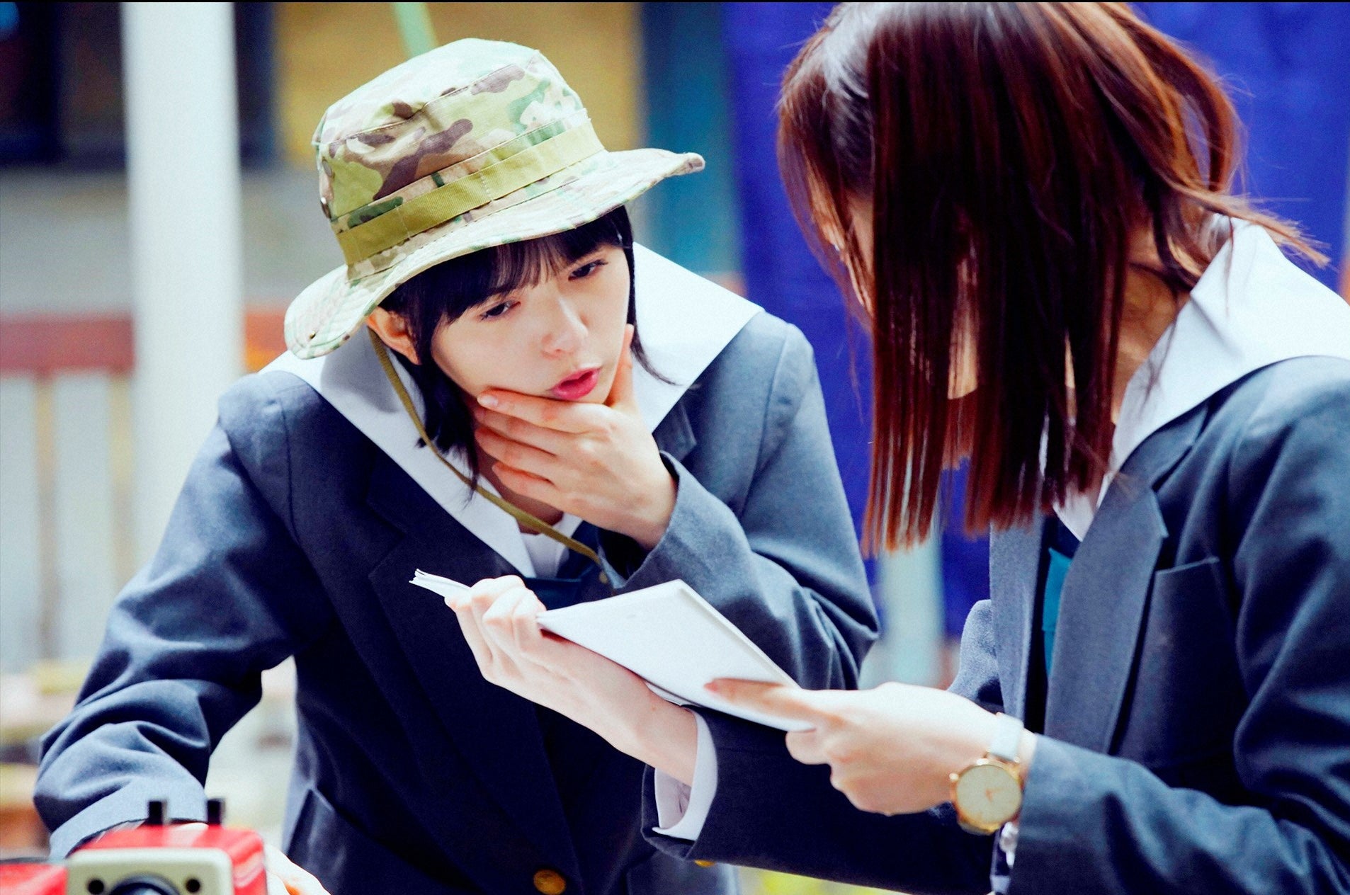 齋藤飛鳥、山下美月（C）2020 「映像研」実写ドラマ化作戦会議 （C）2016 大童澄瞳／小学館