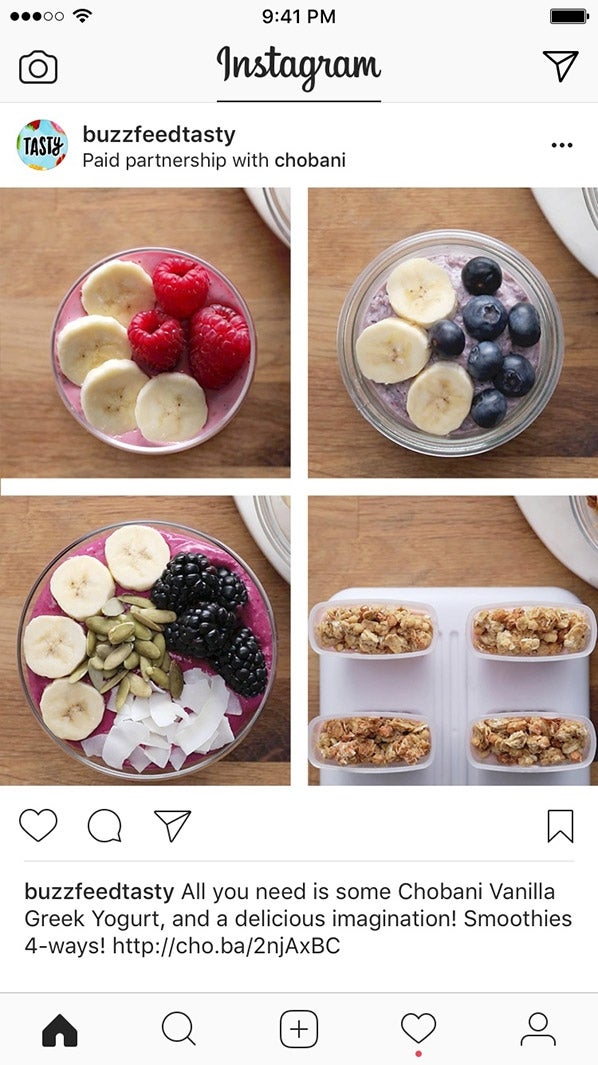 サブヘッダーにタイアップ投稿であることを表示（提供画像）