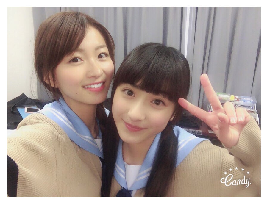 岡崎紗絵＆平祐奈／平祐奈オフィシャルブログ（LINE）より