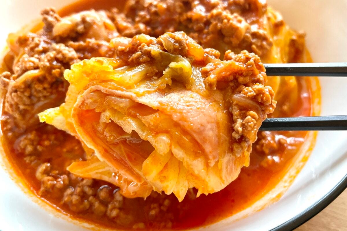 3分クッキング・簡単くるくるロールキャベツ