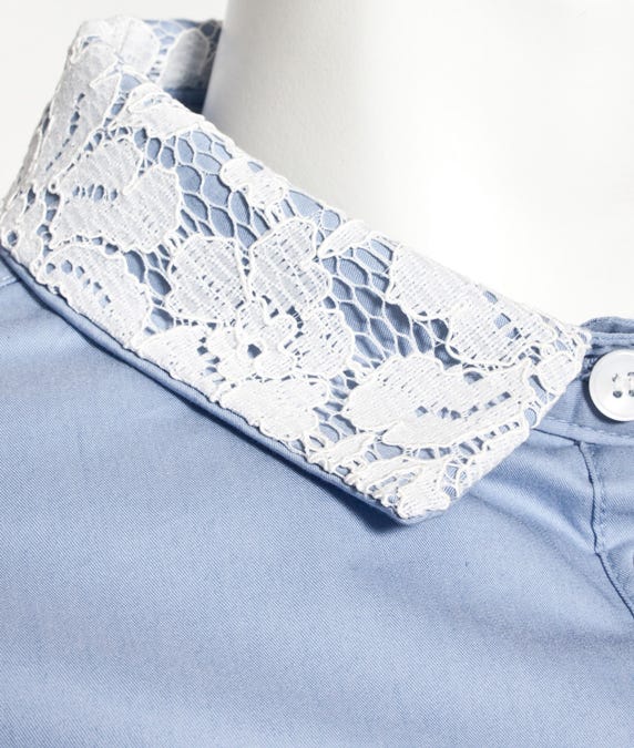 襟レースシャツ「DEPARTMENT」¥3,900(税込)