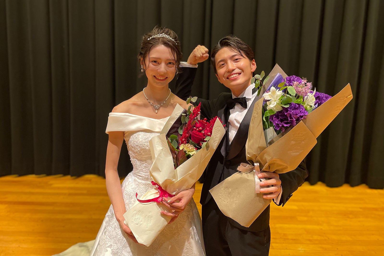 「ミス・ミスター立教コンテスト2022」グランプリ酒巻茉侑さん＆岡田健杜さん（提供画像）