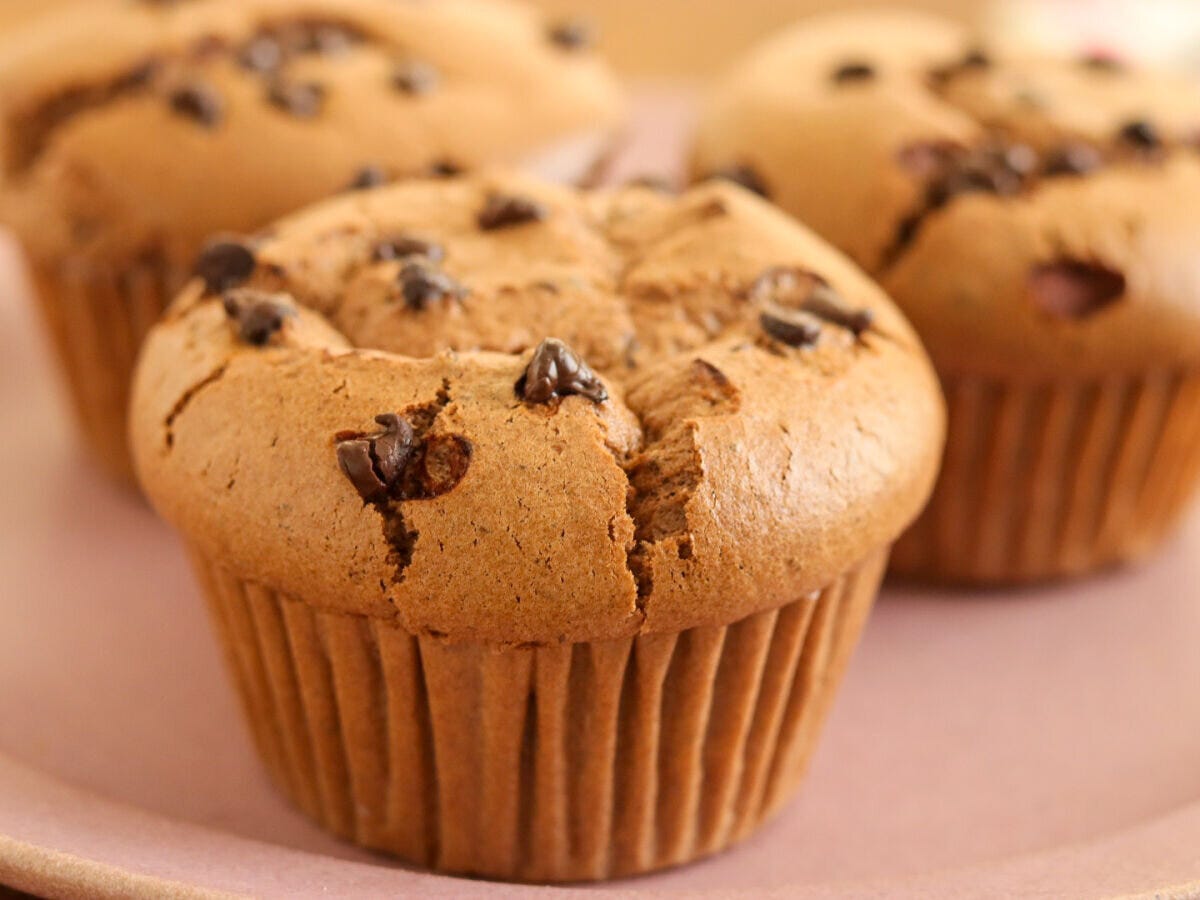 チョコチップシフォンのできあがり