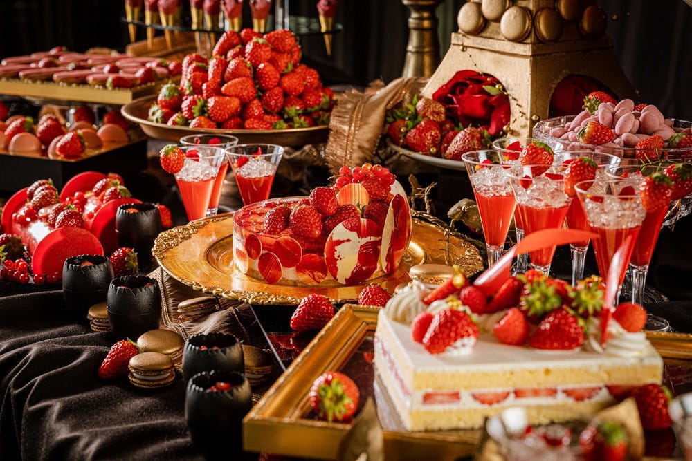 「スカイブッフェ」イタリアン&贅沢苺のストロベリーブッフェ50種以上が食べ放題