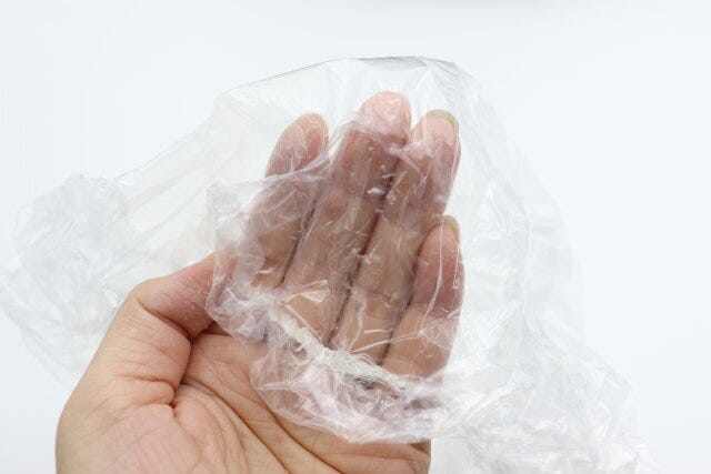 ダイソーのレインバッグカバー