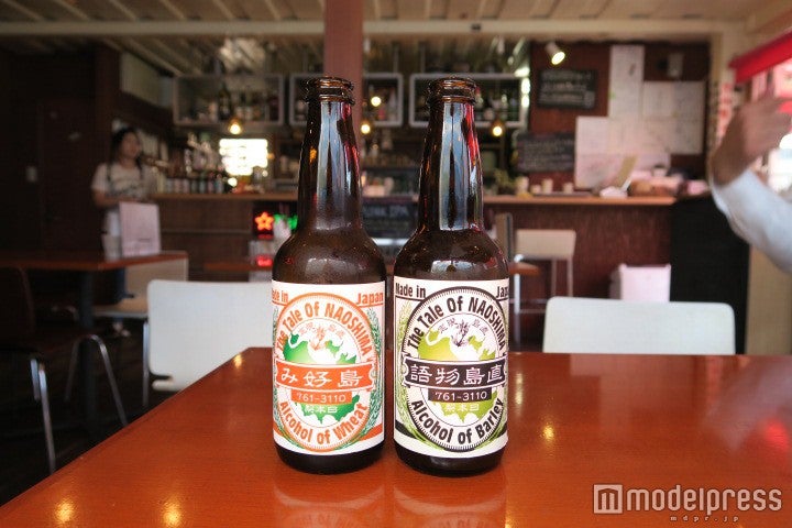 直島の地ビールで昼間から一杯