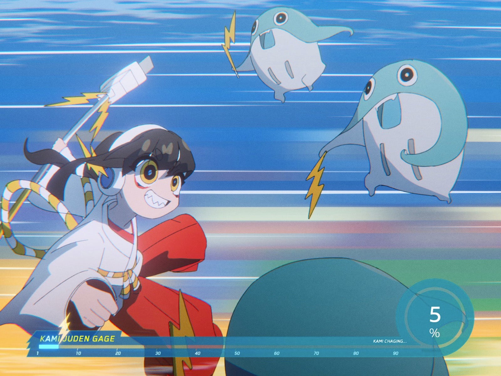 ソフトバンク新CM「神ジューデンガール」篇より（提供写真）