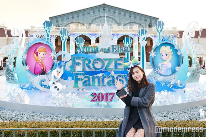 「アナとエルサのフローズンファンタジー」のデコレーション/モデル:山本沙樹(C)モデルプレス