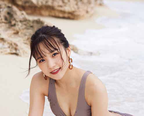 Juice=Juice稲場愛香、艶めく美ボディで魅了 水着・浴衣・部屋着…宮古島で撮影<愛 land>