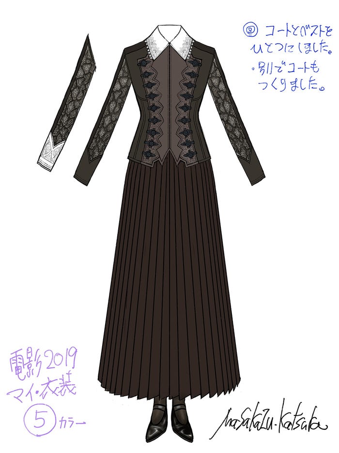 マイの衣装デザイン/「電影少女」(C)桂正和/集英社