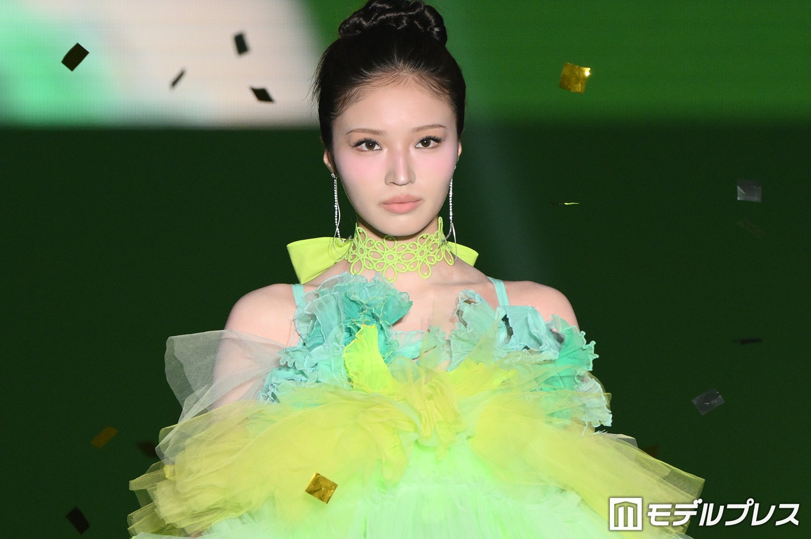 せいら、フリルたっぷりキャミドレスで美肩輝く「お姫様みたい」「可愛すぎる」【TGC北九州2026】