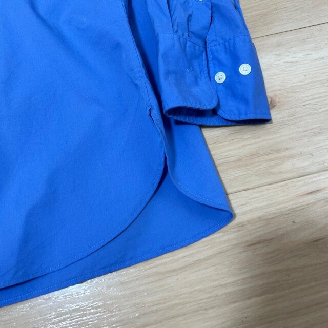 ユニクロ　コットンシャツ　スリット