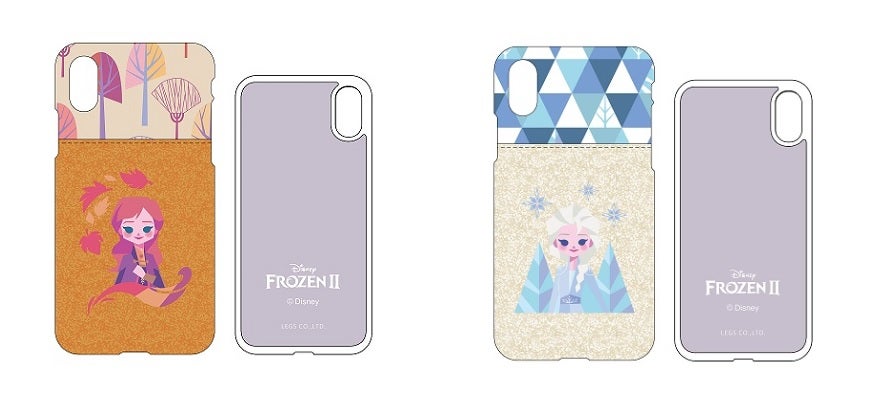 スマホケース全2種（アナ エルサ）各3,000円　※11月下旬（C）Disney