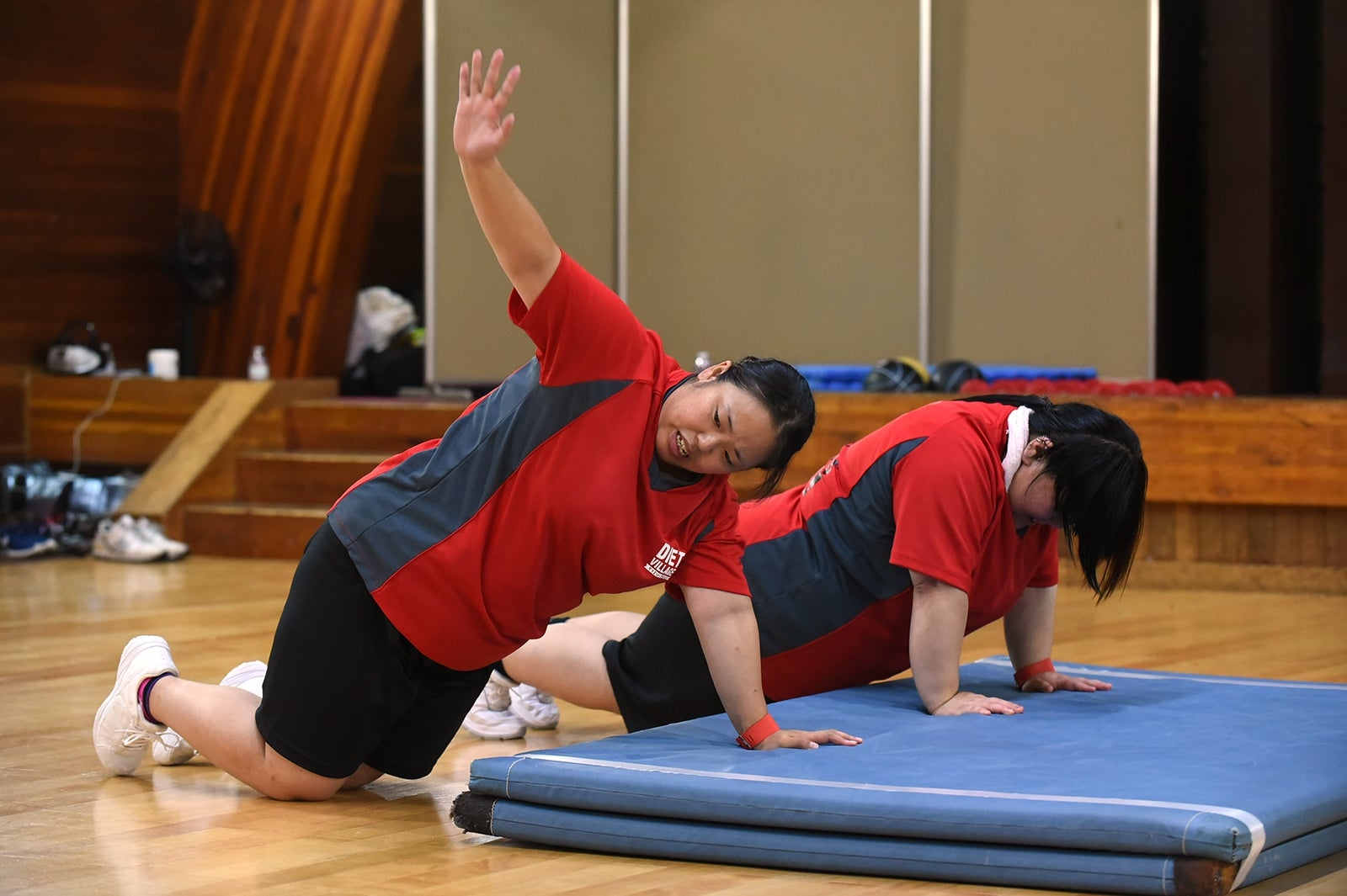 「ダイエット・ヴィレッジ～」合宿の様子 （C）日本テレビ