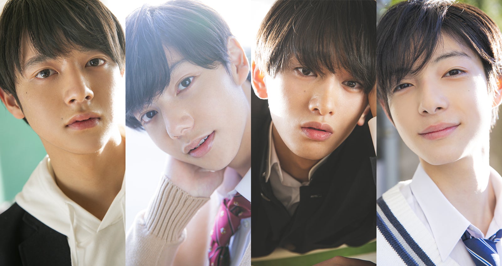 （左から）八田大翔、河島英人、南龍和、宮本龍之介（画像提供：新潮社）