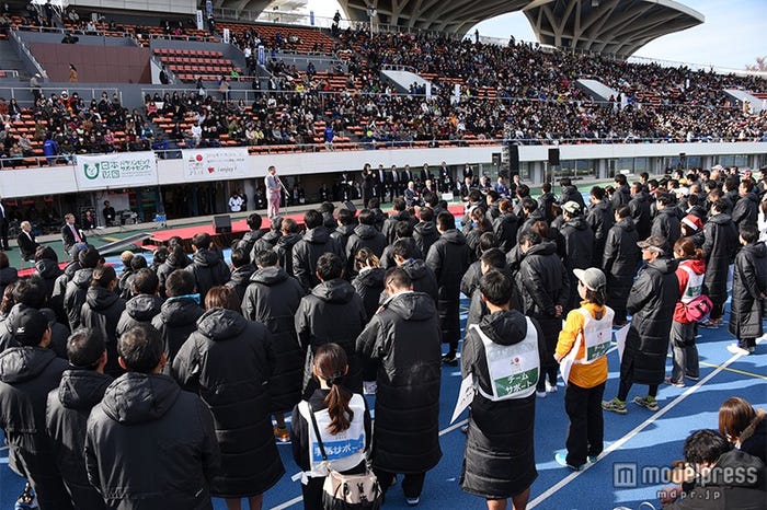 「パラ駅伝」の様子